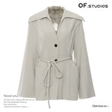 25 New Navy Tie Rope Belts Loose-Fitting Version Of The Suit Coat Blouse Woman 1776 HZ1208