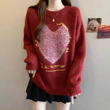 Korean Retro Wavy Collar Color Button Design Knitted Cardigan Women Loose Soft-Creative Sweater Jacket Autumn HZ1208