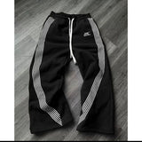 Hoodie Trousers Direct Hooded Trousers Striped Plus Velvet Sweatpants Supplier HZ1208