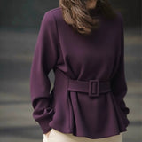 2025 New Spring Unique Super-Looking Temperament Blouse High-End Feeling Small Fragrant Style White Denswear Shirt Woman HZ1208