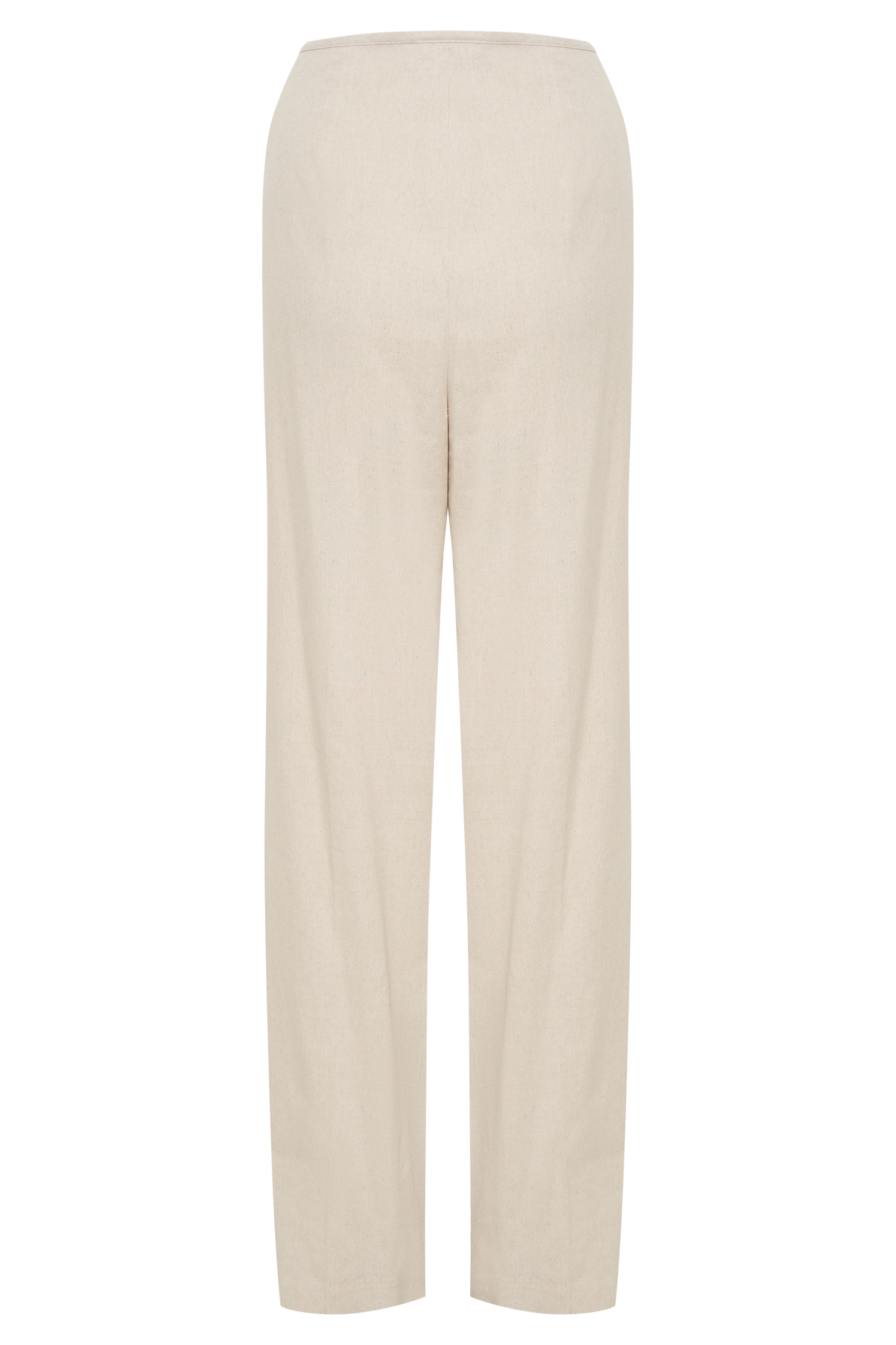 Adrina Straight Leg Linen Pant - Natural