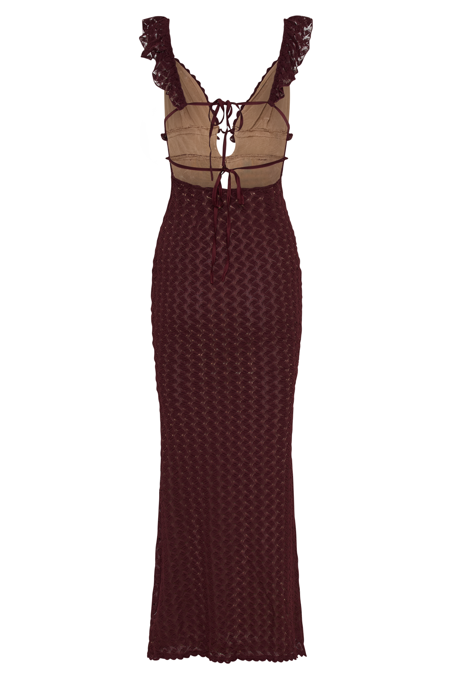 Ezra Lace Maxi Dress - Plum